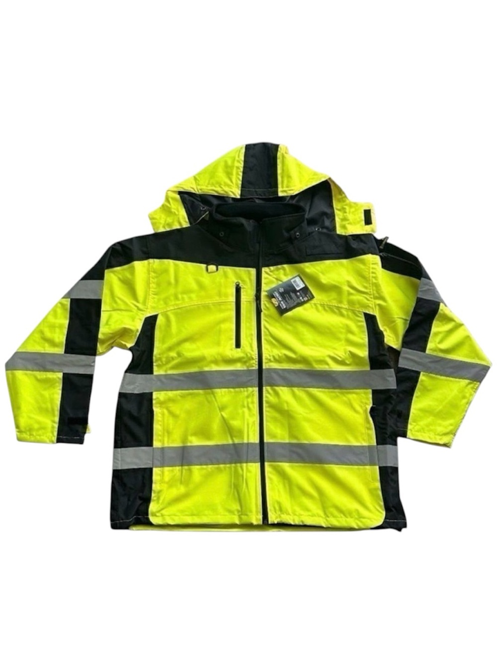 OccuNomix ANSI Class 3 Hi-Vis Waterproof Rain Jacket Reflective 2XL NWT
